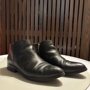 Nisolo Black Lana Ankle Boots, 8.5
